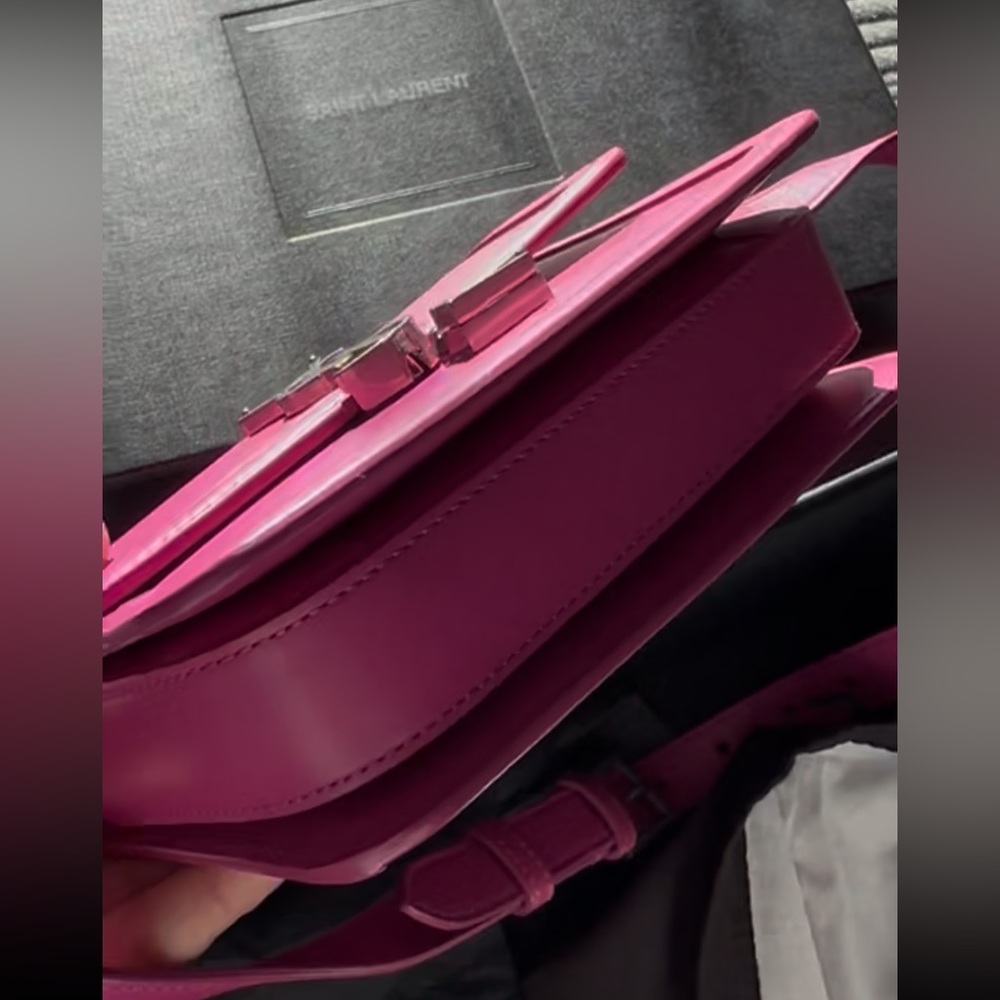 Saint Laurent Calfskin Solferino Fuschia Limited Edition Purse - Picture 11 of 15